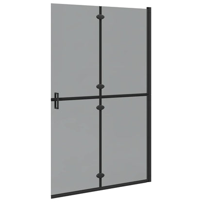 Inloop douche wand Zwart en donkertransparant 120 x 190 cm