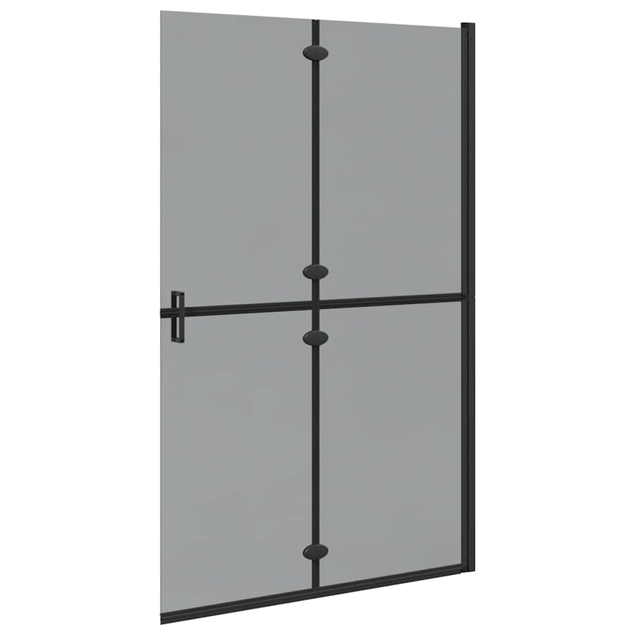 Inloop douche wand Zwart en donkertransparant 120 x 190 cm