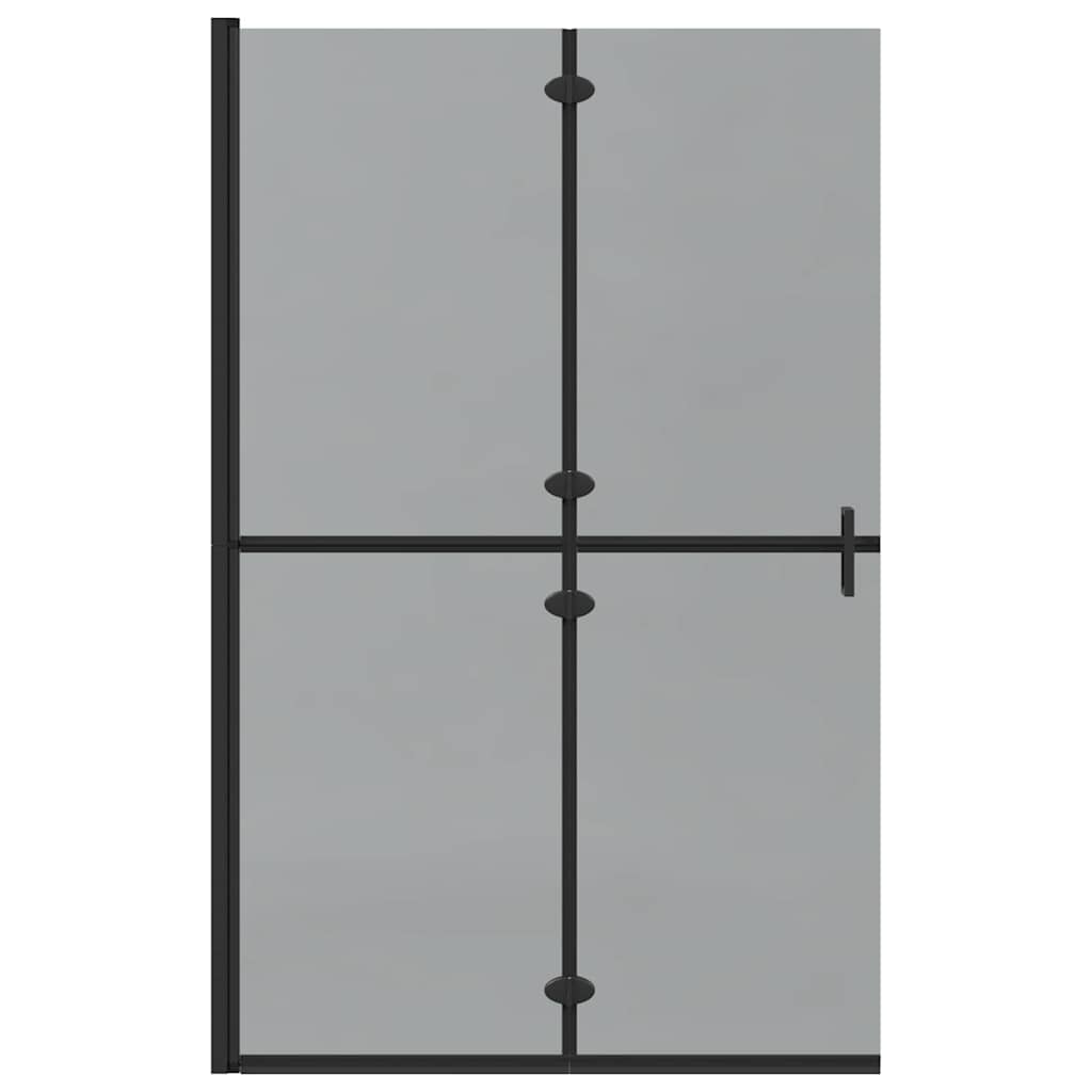 Inloop douche wand Zwart en donkertransparant 120 x 190 cm