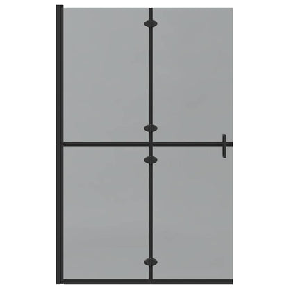 Inloop douche wand Zwart en donkertransparant 120 x 190 cm