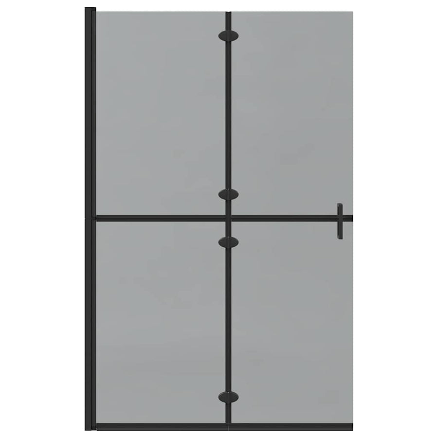 Inloop douche wand Zwart en donkertransparant 120 x 190 cm