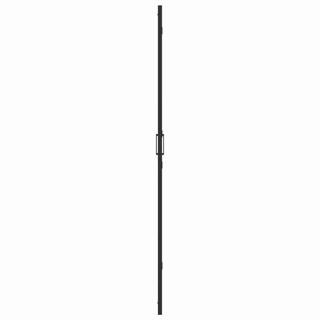 Inloop douche wand Zwart en donkertransparant 120 x 190 cm