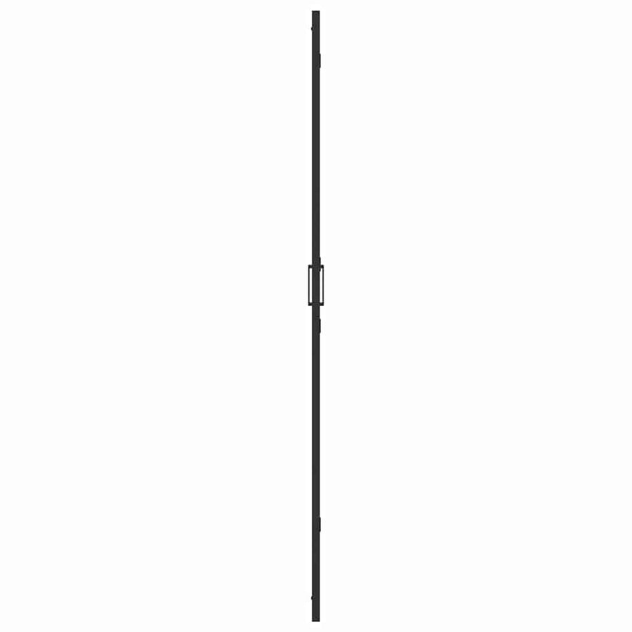 Inloop douche wand Zwart en donkertransparant 120 x 190 cm