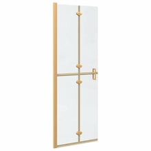 Inloop douche wand Goud en transparant 70 x 190 cm Gehard glas