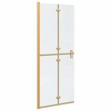 Inloop douche wand Goud en transparant 80 x 190 cm Gehard glas