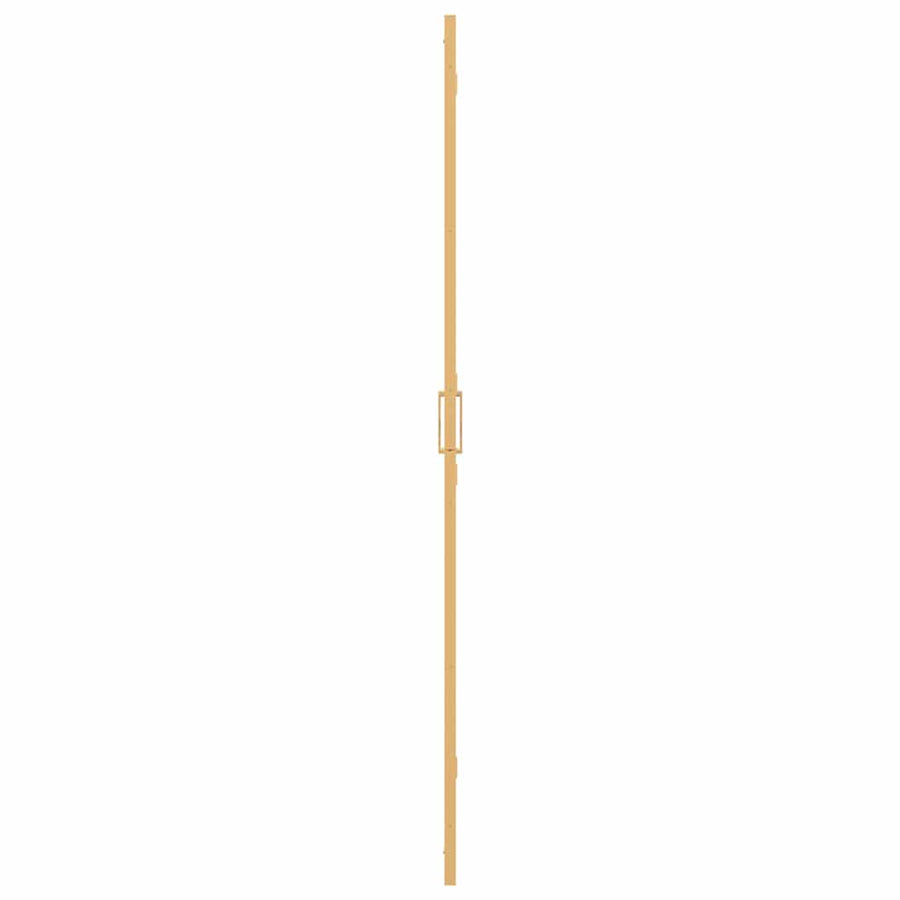 Inloop douche wand Goud en transparant 80 x 190 cm Gehard glas