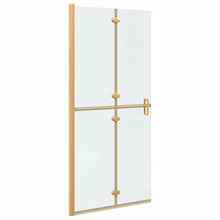 Inloop douche wand Goud en transparant 90 x 190 cm Gehard glas