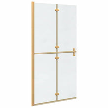 Inloop douche wand Goud en transparant 100 x 190 cm Gehard glas