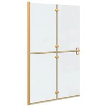 Inloop douche wand Goud en transparant 120 x 190 cm Gehard glas