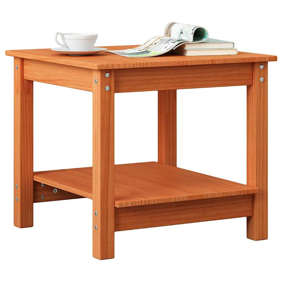 Salontafel Wasbruin 50 x 50 x 45 cm Massief grenenhout
