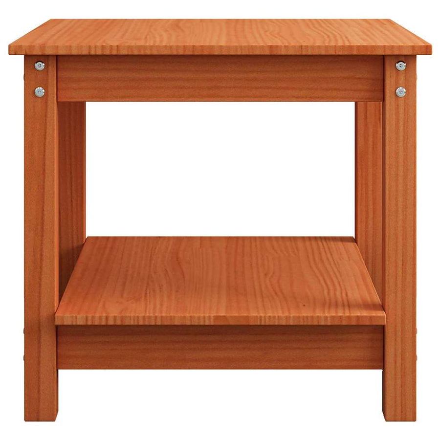 Salontafel Wasbruin 50 x 50 x 45 cm Massief grenenhout