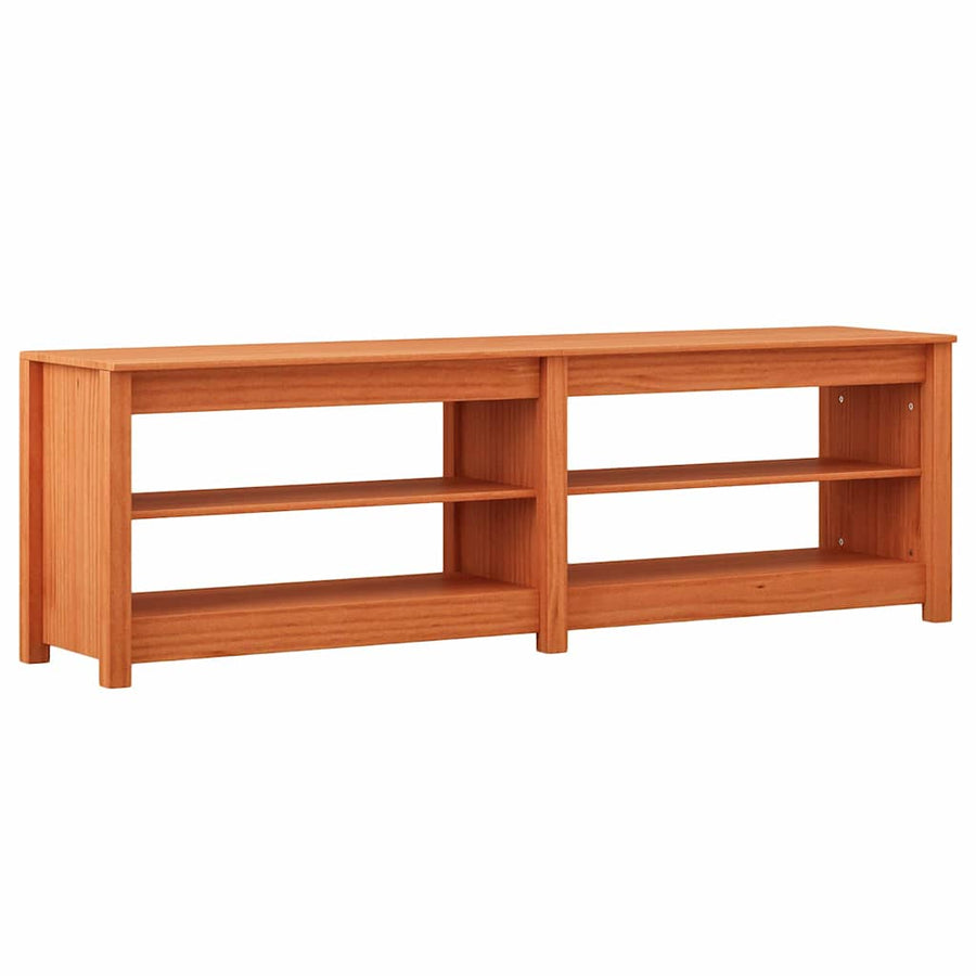 Schoenenbank Wasbruin 160 x 36,5 x 50 cm Massief grenenhout