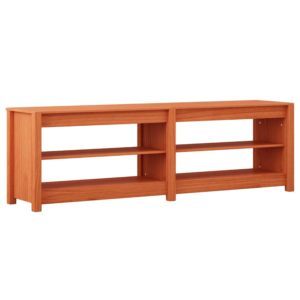 Schoenenbank Wasbruin 160 x 36,5 x 50 cm Massief grenenhout