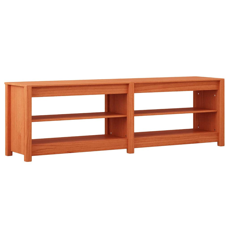Schoenenbank Wasbruin 160 x 36,5 x 50 cm Massief grenenhout