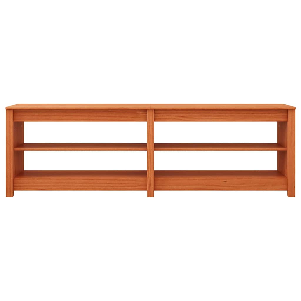 Schoenenbank Wasbruin 160 x 36,5 x 50 cm Massief grenenhout