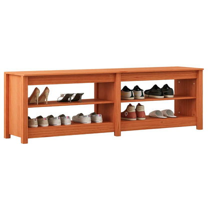 Schoenenbank Wasbruin 160 x 36,5 x 50 cm Massief grenenhout