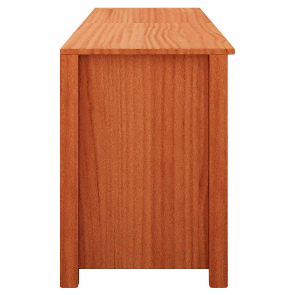 Schoenenbank Wasbruin 160 x 36,5 x 50 cm Massief grenenhout