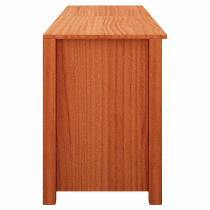 Schoenenbank Wasbruin 160 x 36,5 x 50 cm Massief grenenhout