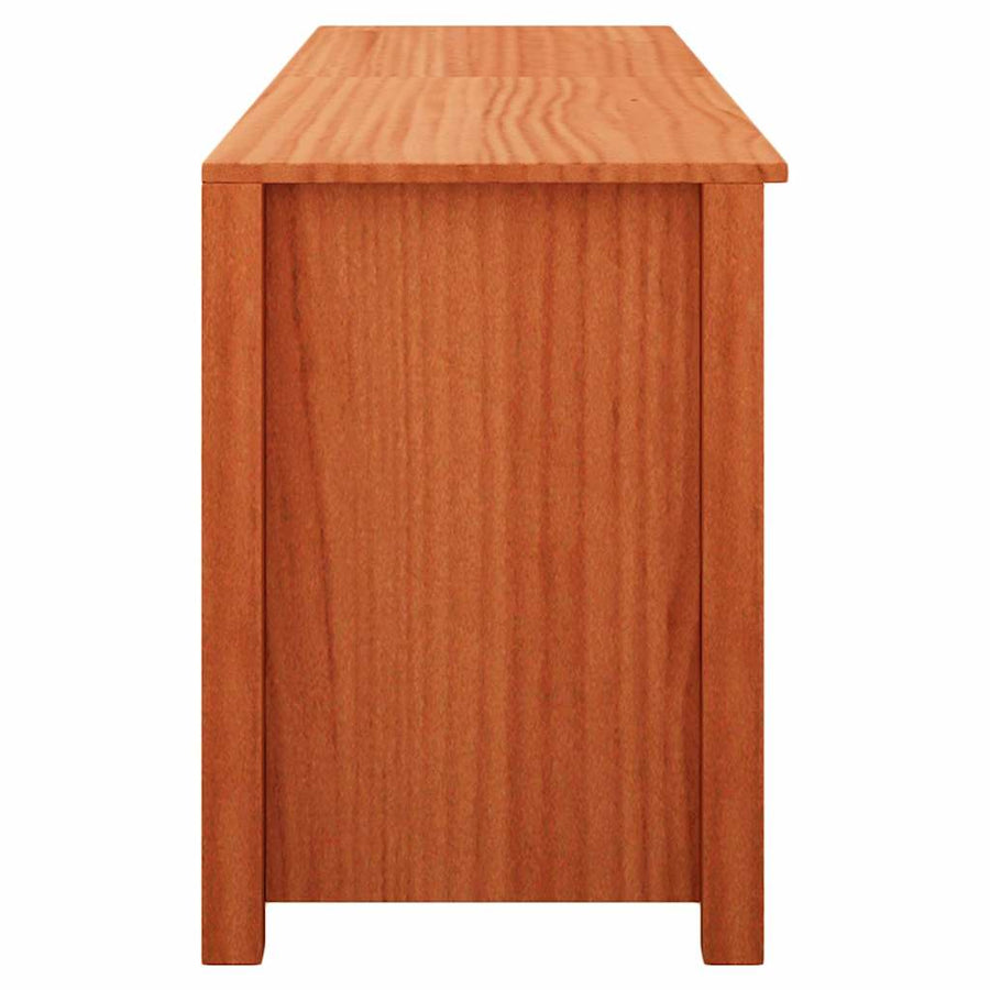 Schoenenbank Wasbruin 160 x 36,5 x 50 cm Massief grenenhout