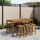 Tuinbar tafel massief acaciahout 196x100x105 cm naturel