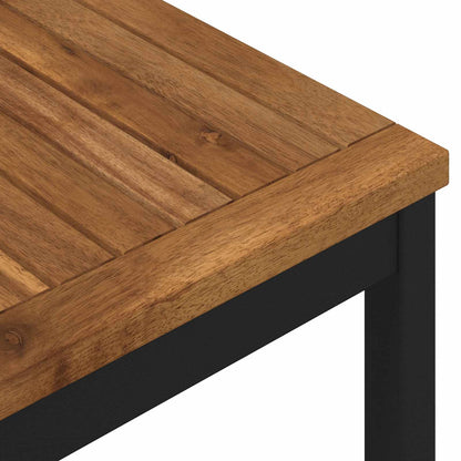 Tuindiner tafel Naturel en Zwart 196 x 100,5 x 75 cm