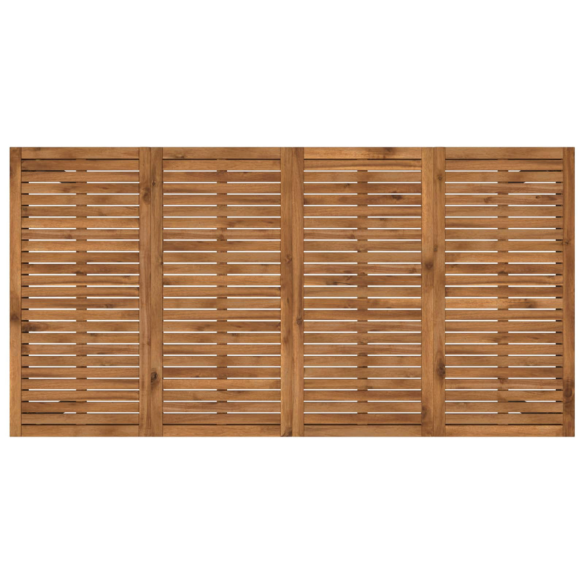 Tuindiner tafel Naturel en Zwart 196 x 100,5 x 75 cm