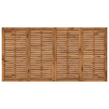 Tuindiner tafel Naturel en Zwart 196 x 100,5 x 75 cm