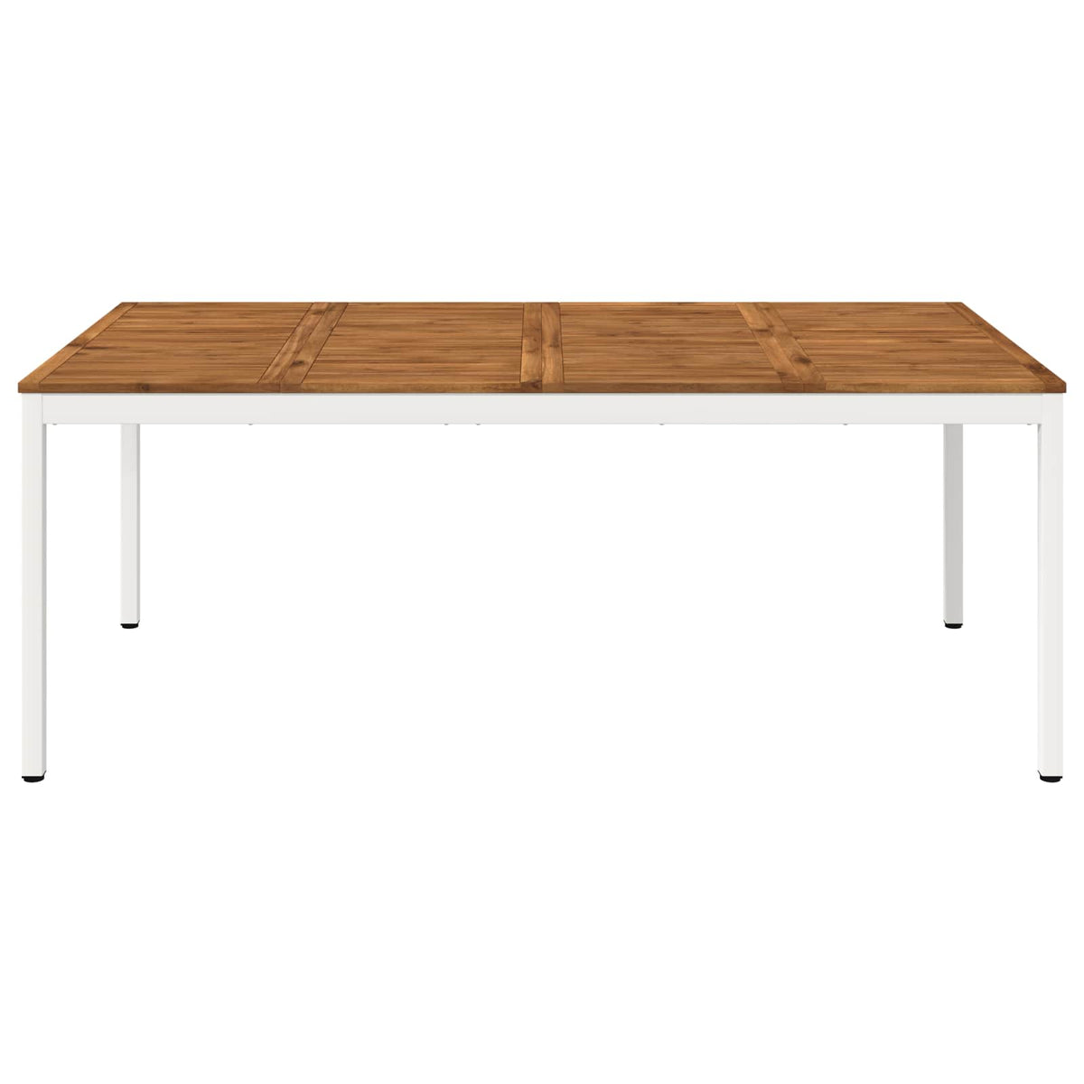 Tuindiner tafel Natuurlijk en Wit 196 x 100,5 x 75 cm