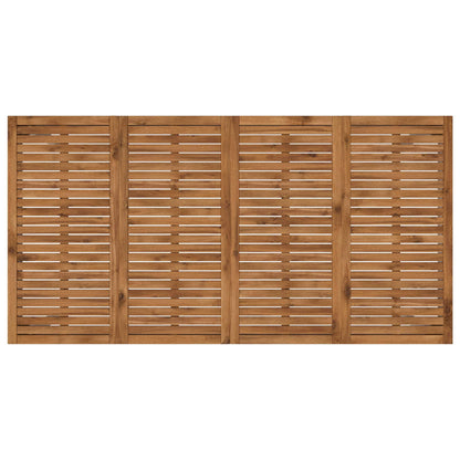 Tuindiner tafel Natuurlijk en Wit 196 x 100,5 x 75 cm