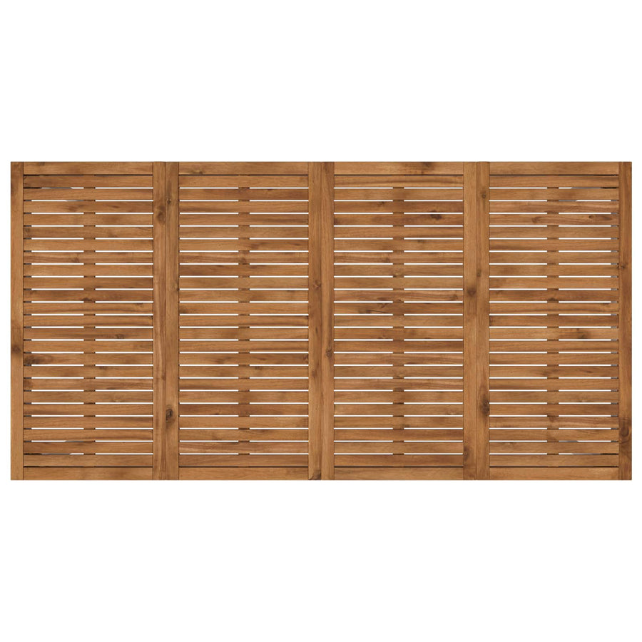 Tuindiner tafel Natuurlijk en Wit 196 x 100,5 x 75 cm