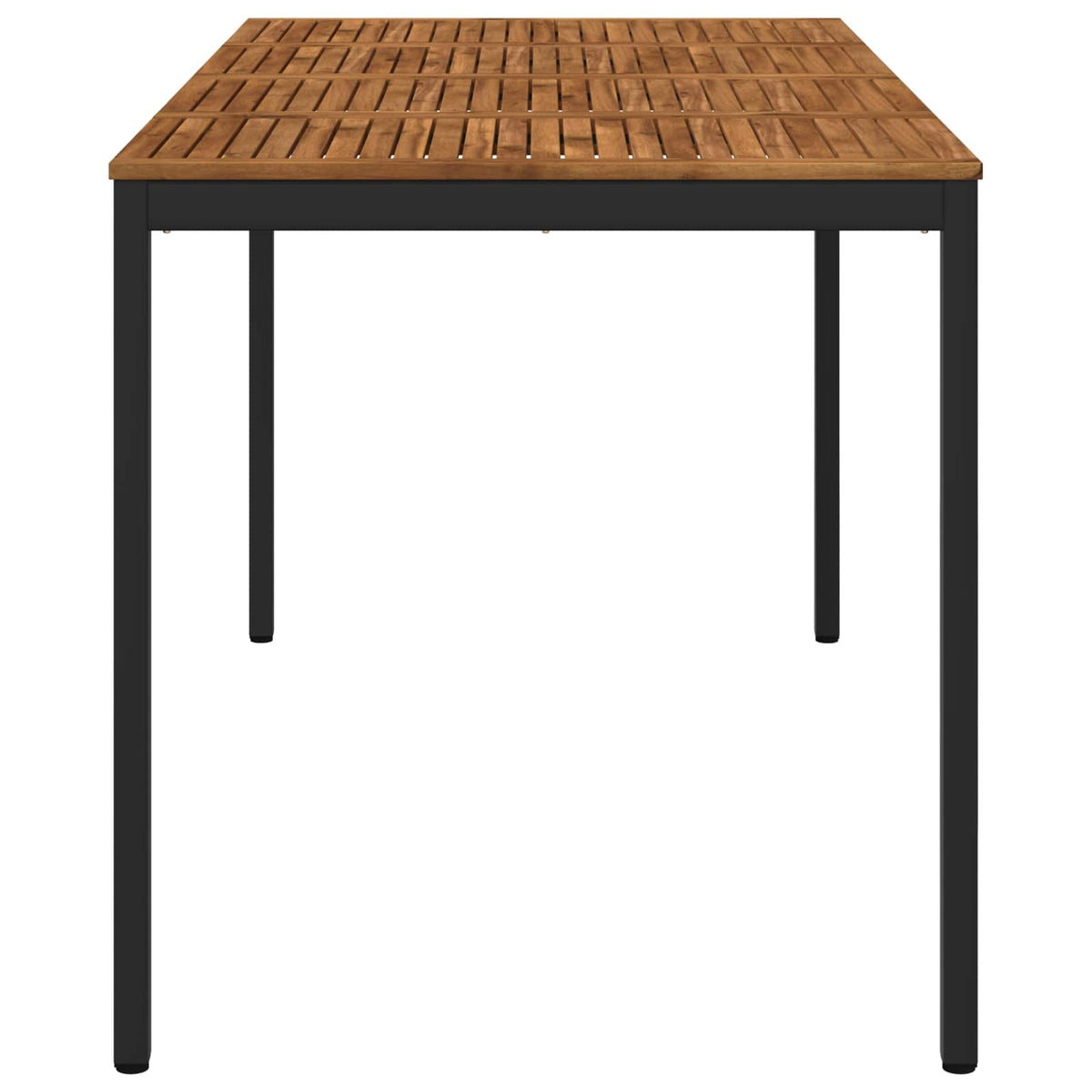 Tuinbar Tafel Naturel en Zwart 196 x 100,5 x 105 cm
