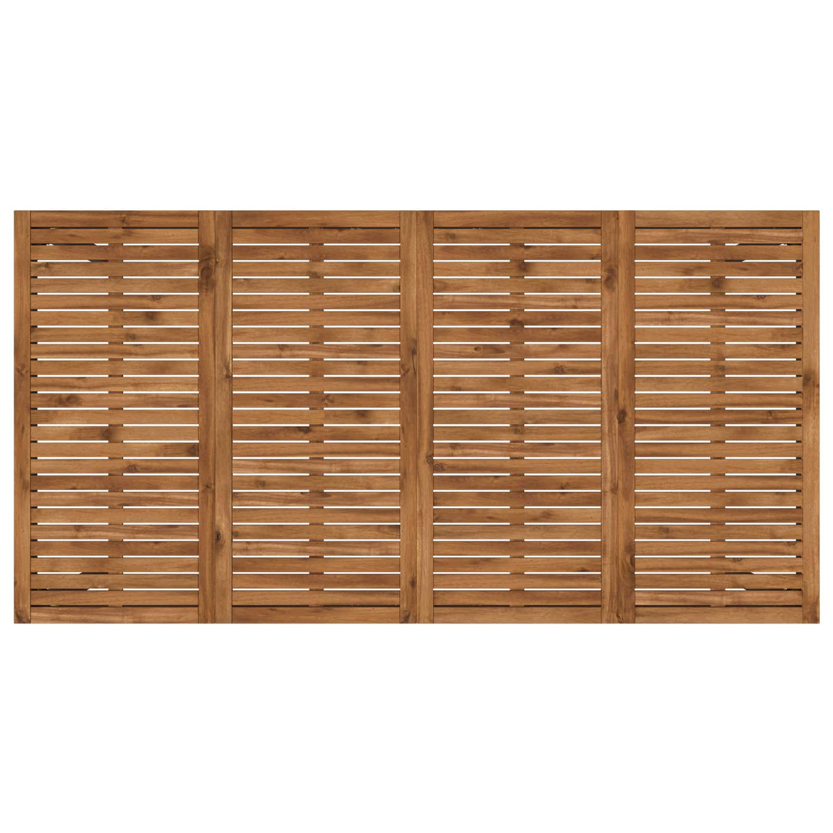 Tuinbar Tafel Naturel en Zwart 196 x 100,5 x 105 cm