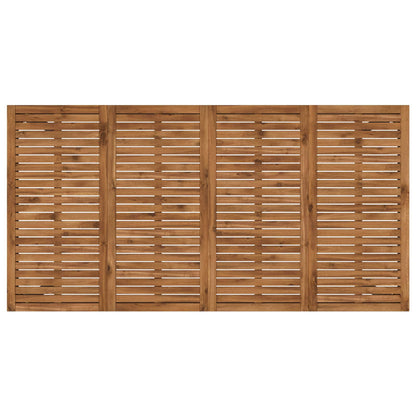Tuinbar Tafel Naturel en Zwart 196 x 100,5 x 105 cm