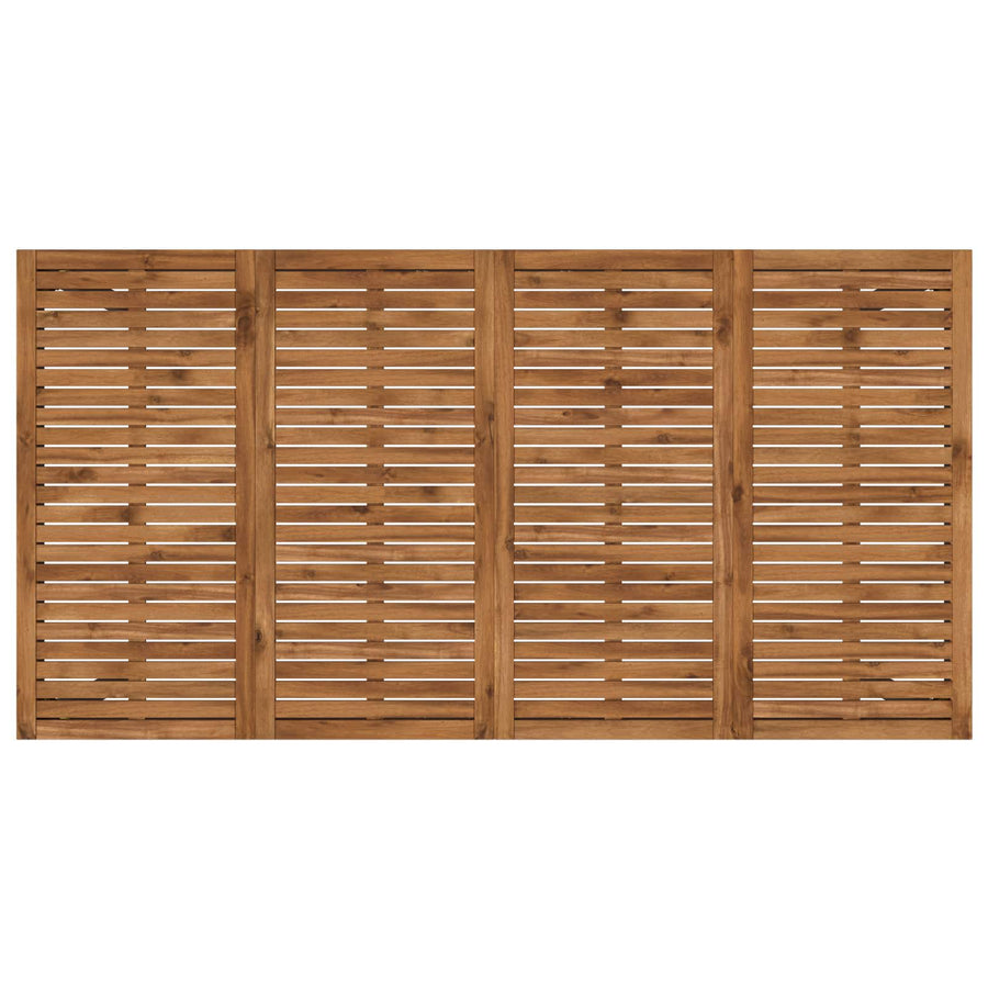 Tuinbar Tafel Naturel en Zwart 196 x 100,5 x 105 cm