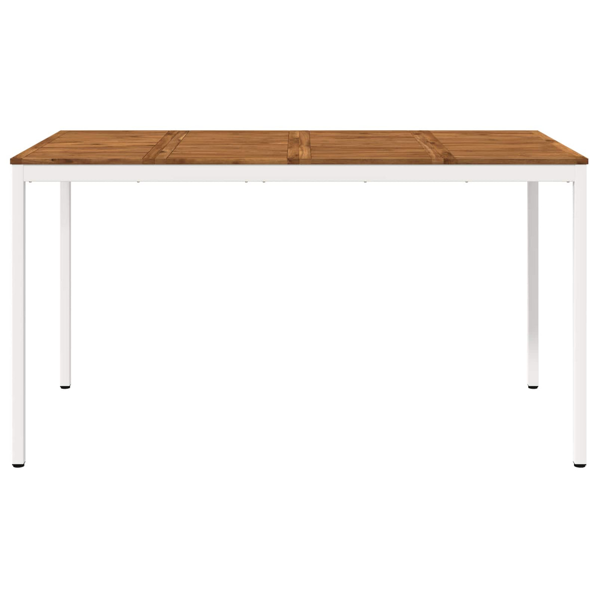 Tuinbar Tafel Natuurlijk en Wit 196 x 100,5 x 105 cm