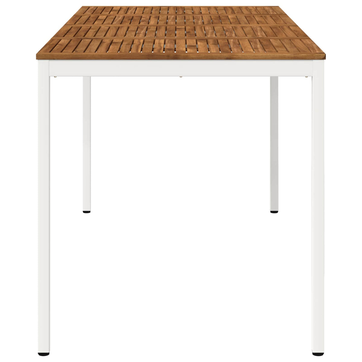 Tuinbar Tafel Natuurlijk en Wit 196 x 100,5 x 105 cm