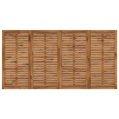Tuinbar Tafel Natuurlijk en Wit 196 x 100,5 x 105 cm