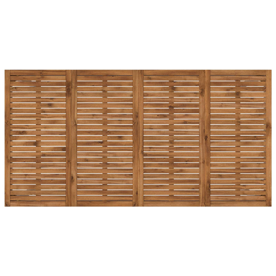 Tuinbar Tafel Natuurlijk en Wit 196 x 100,5 x 105 cm
