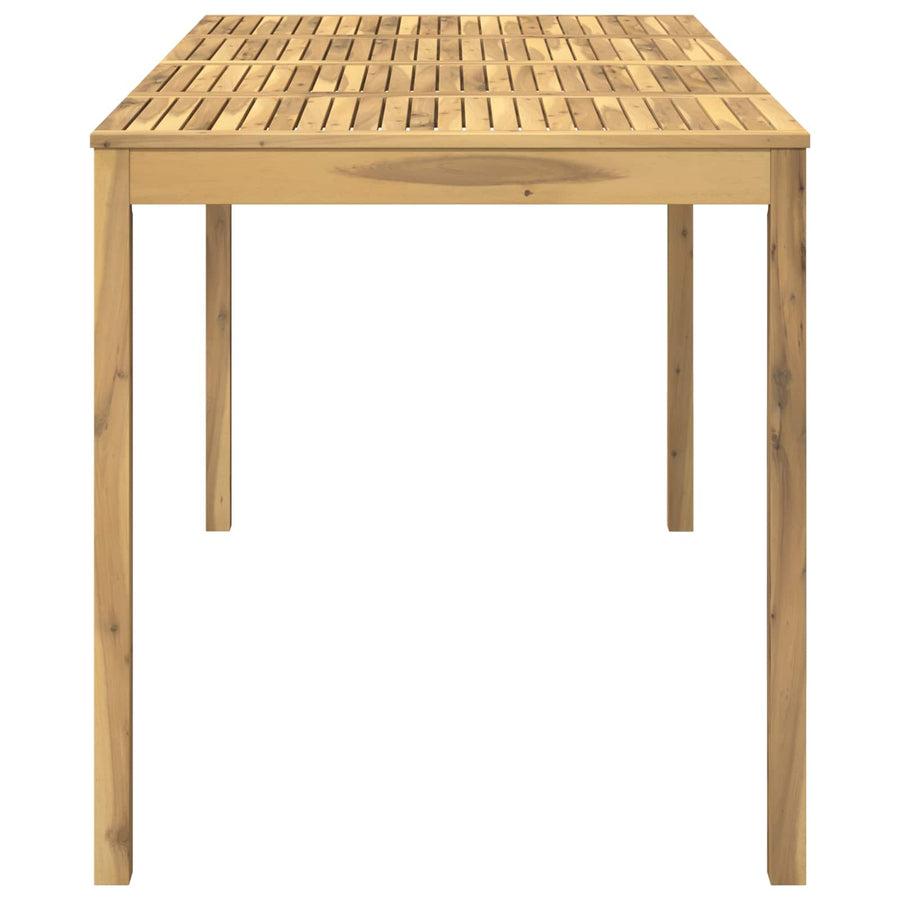Tuinbar Tafel Wit 196 x 100 x 105 cm Massief Acaciahout