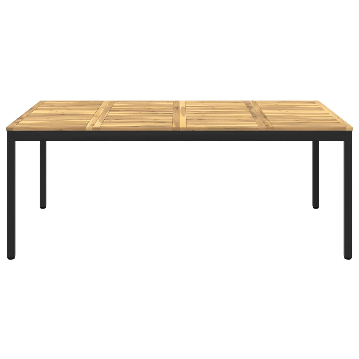 Tuindiner tafel Wit en zwart 196 x 100,5 x 75 cm