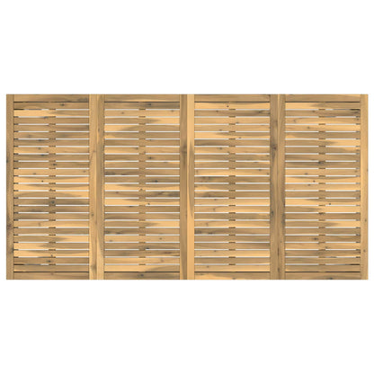 Tuindiner tafel Wit 196 x 100,5 x 75 cm Massief Acaciahout