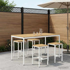 Tuinbar tafel 196x100,5x105 cm massief acaciahout