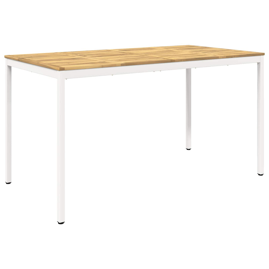 Tuinbar Tafel Wit 196 x 100,5 x 105 cm Massief Acaciahout