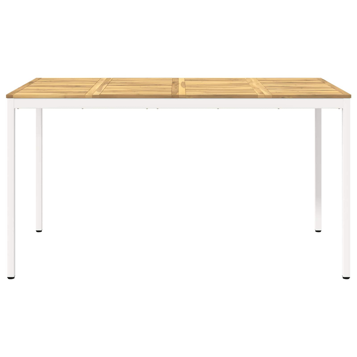 Tuinbar Tafel Wit 196 x 100,5 x 105 cm Massief Acaciahout