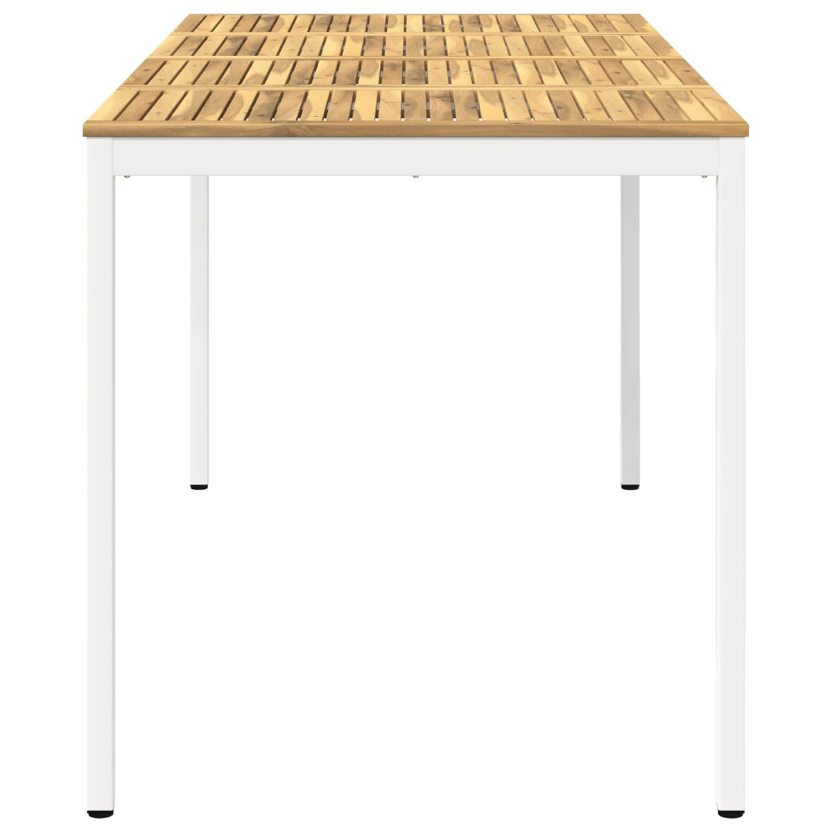 Tuinbar Tafel Wit 196 x 100,5 x 105 cm Massief Acaciahout