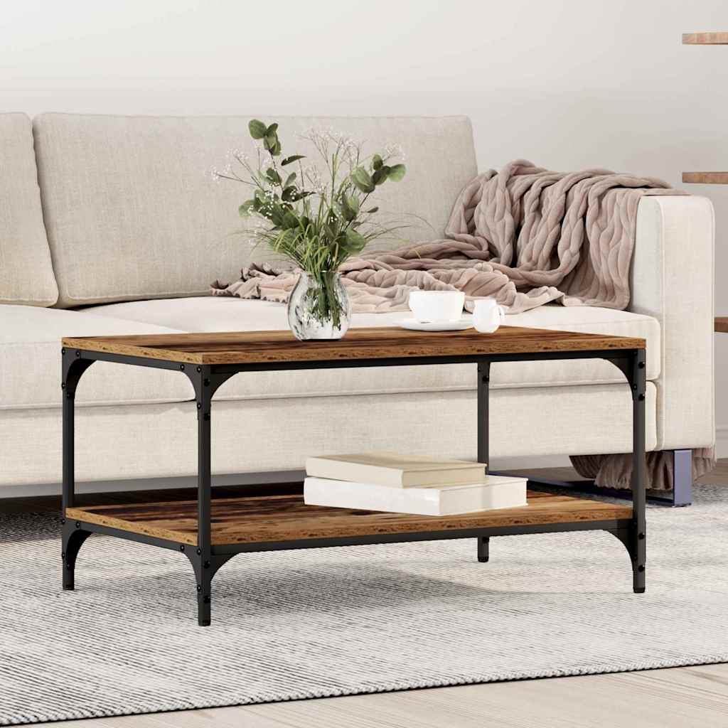 Salontafel Bewerkt Hout 80 x 50 x 40 cm Oud hout