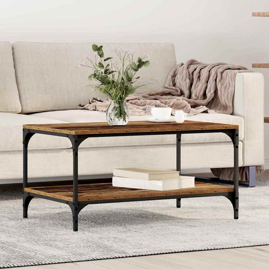 Salontafel Bewerkt Hout 80 x 50 x 40 cm Oud hout