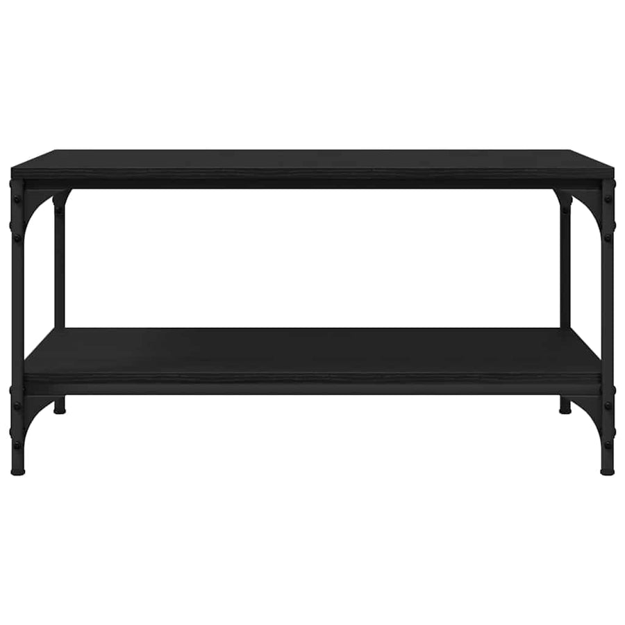 Salontafel 81 X 50 X 40 Cm Bewerkt Hout 80 x 50 x 40 cm Zwart eiken