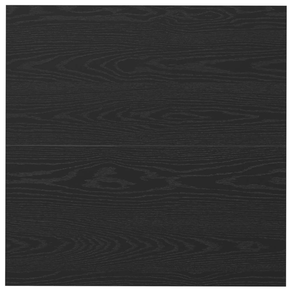 Salontafel Zwart eiken 80 x 80 x 40 cm Bewerkt hout
