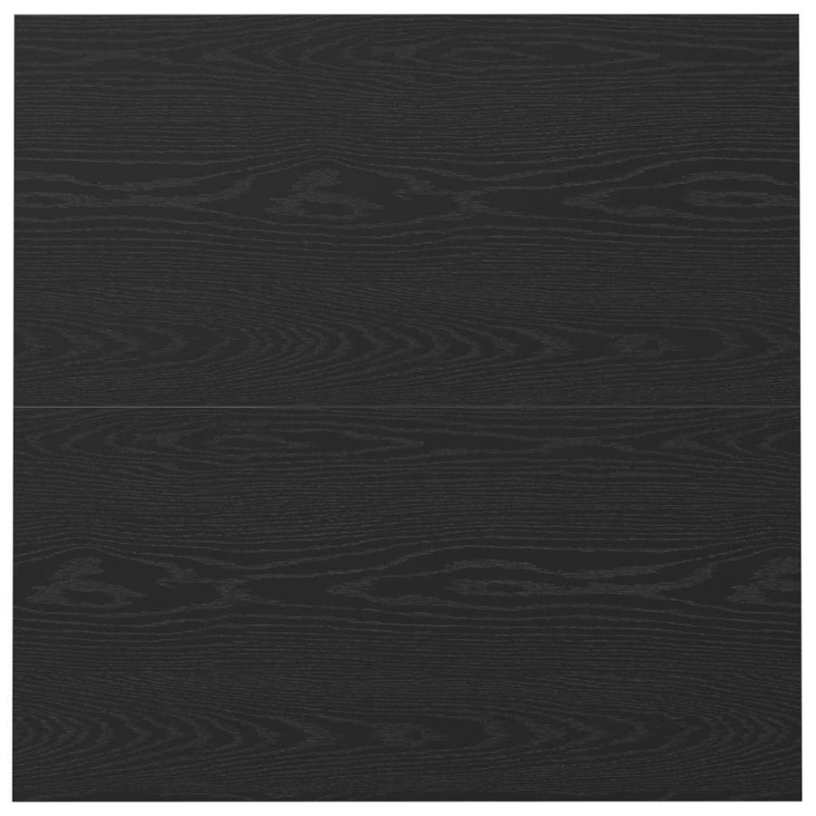Salontafel Zwart eiken 100 x 100 x 40 cm Bewerkt hout